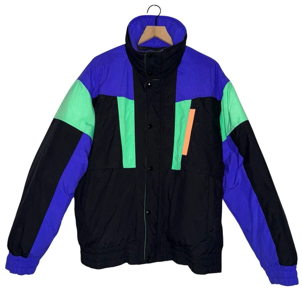 Herman’s Goose Feather‎ Down Ski Jacket Colorful Women’s Jacket Double Layer - Picture 2 of 6